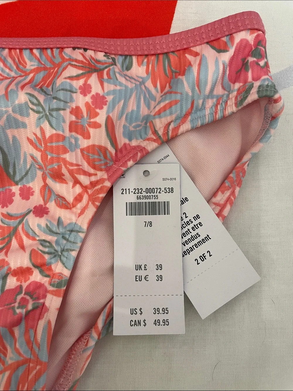 Girls 7/8 Bikini Set